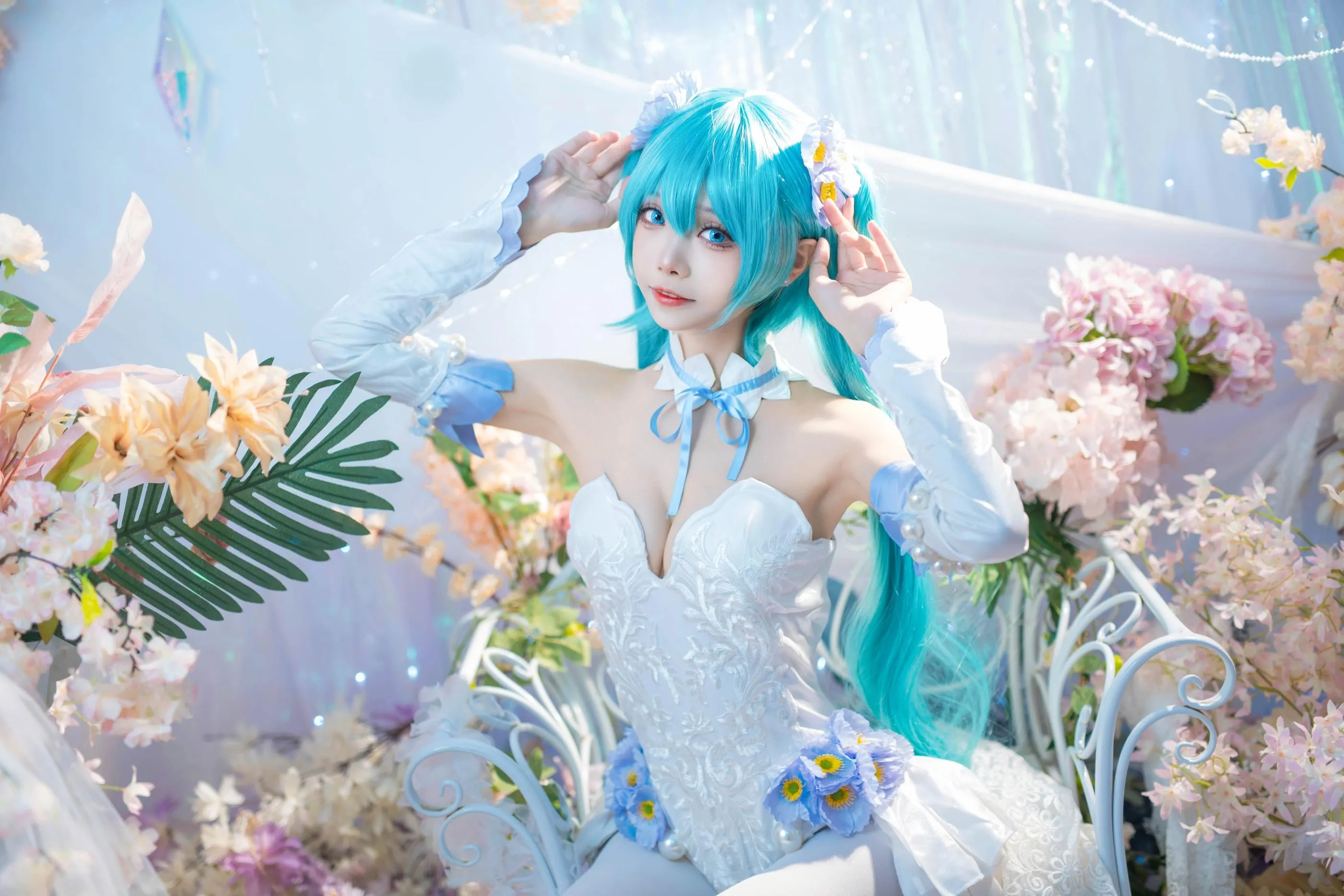艾西Aiwest – NO.011 初音 粉蝶花 [42P]插图6